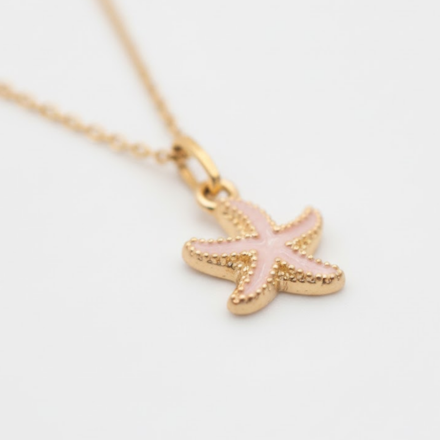 Pink Starfish Necklace