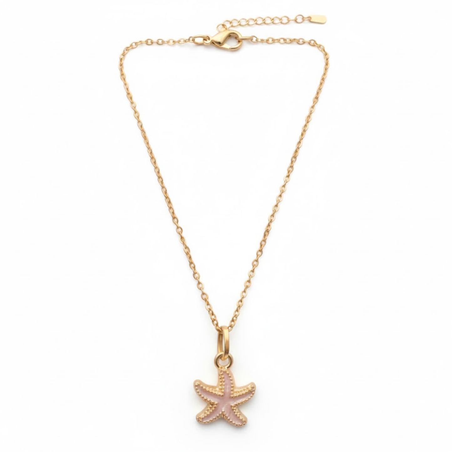 Pink Starfish Necklace