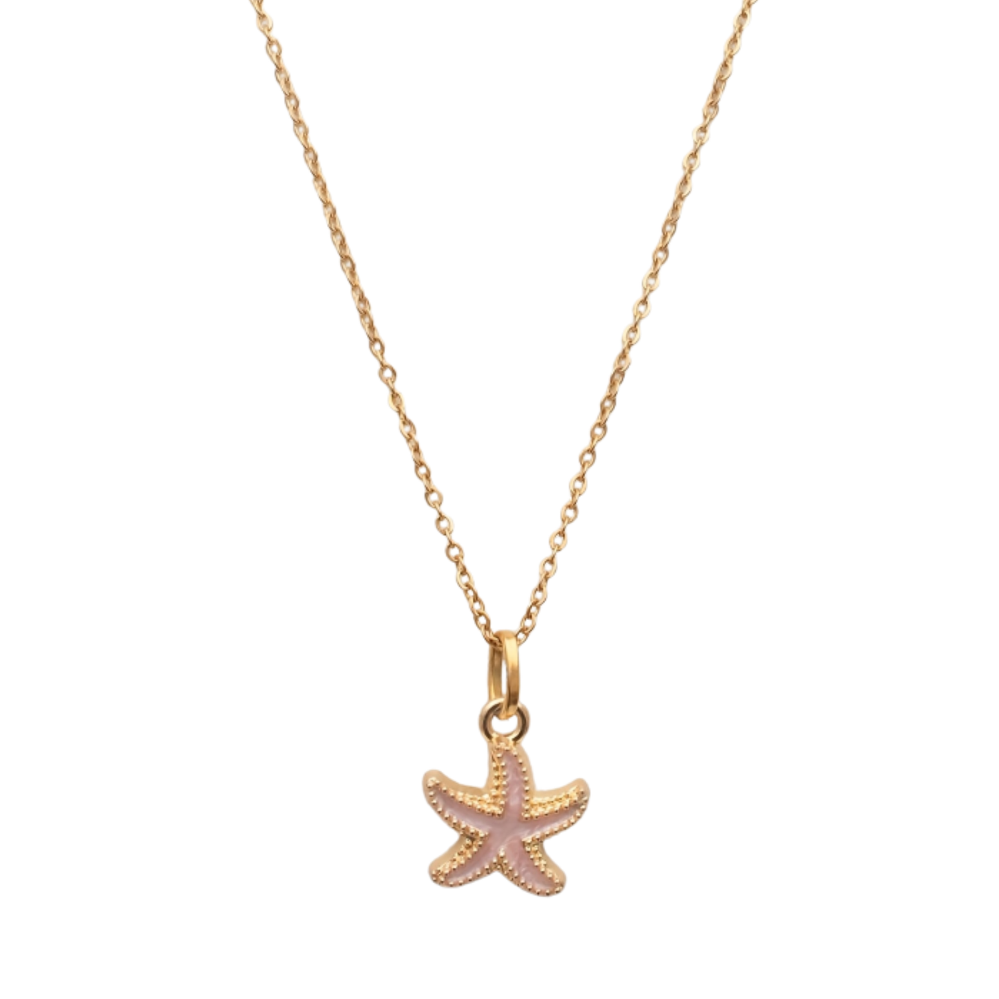 Pink Starfish Necklace