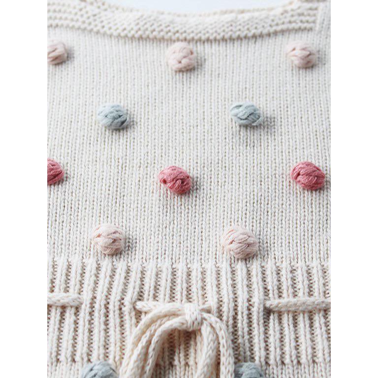 Pompom Knitted Baby Romper