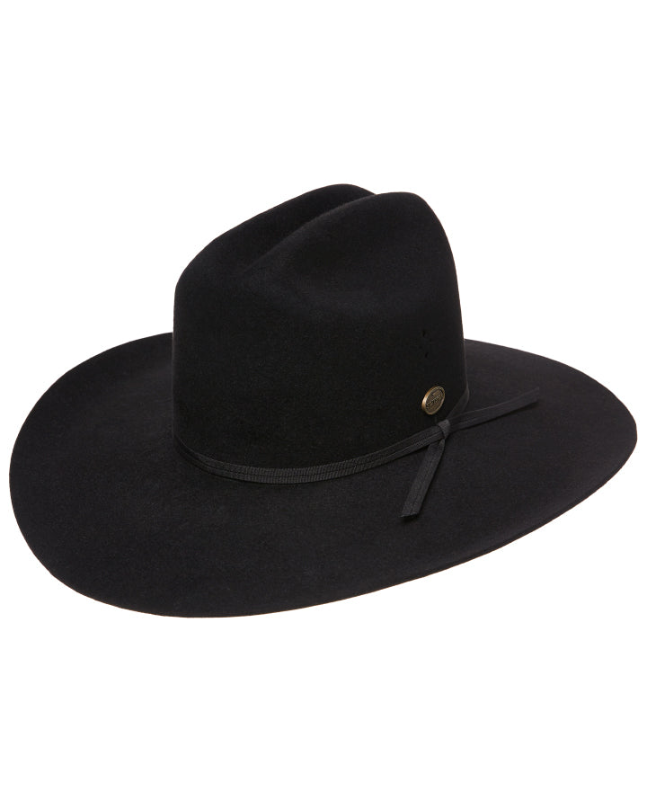 Serpentine Wide Brim Hat | Black