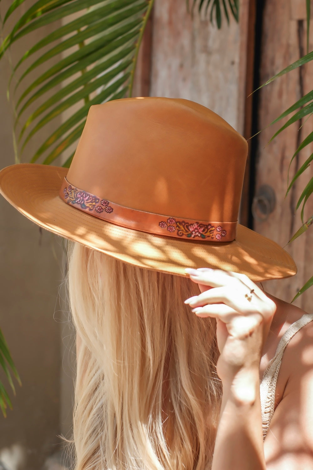 Shop House of Hide leather hat