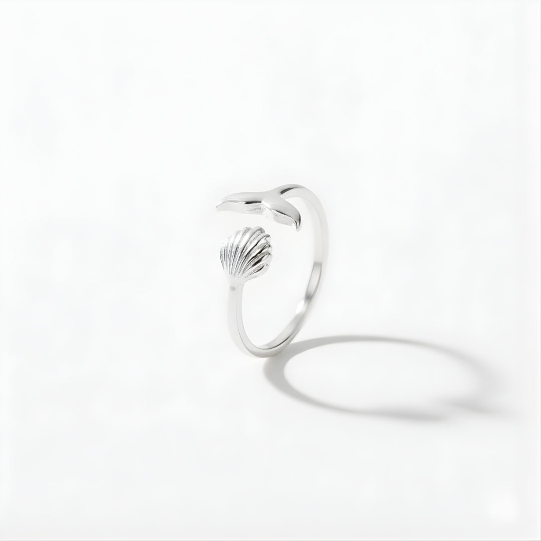 Silver Byron Mermaid Ring Perth Australia seaside-inspired silver ring perfect for everyday wear and summer celebrations