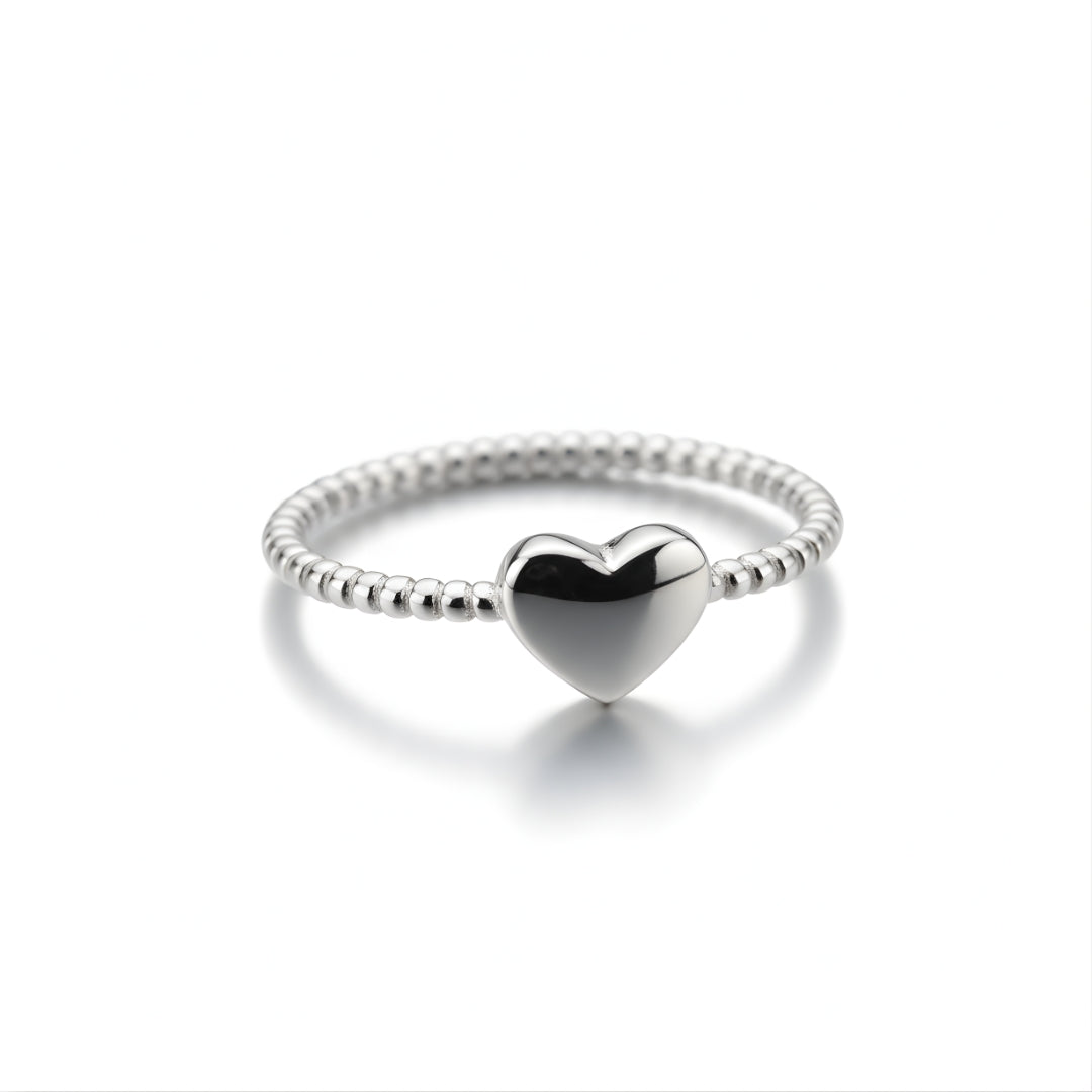 Silver Eternal Heart Ring Perth Australia timeless silver band capturing romance and refined craftsmanship