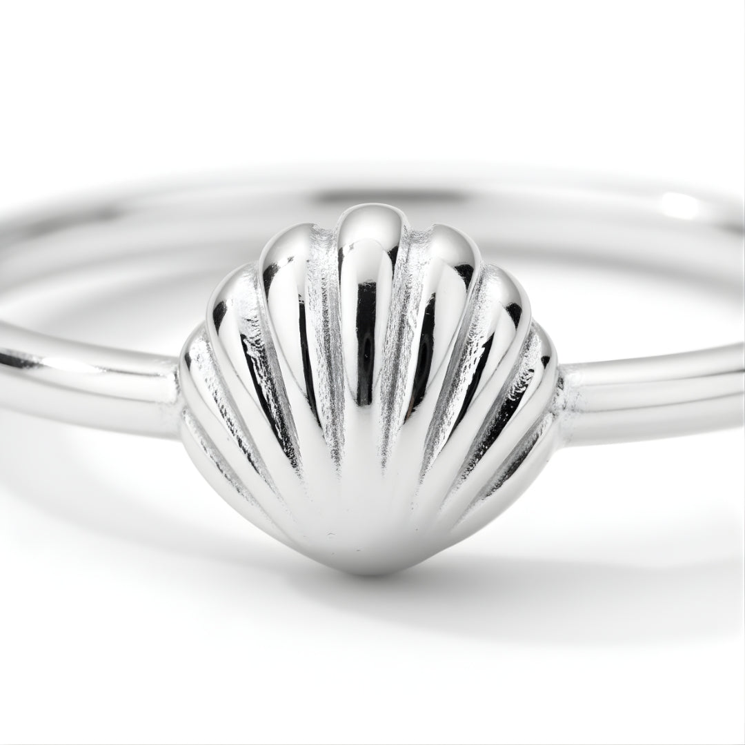 Elegant Silver Shoreline Ring Perth Australia handcrafted minimalist silver ring inspired by ocean beauty