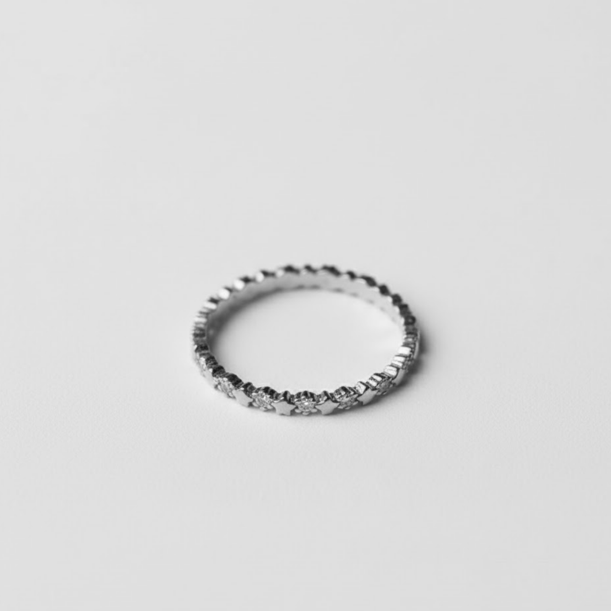 Stylish Silver Starlight Promise Ring Perth Australia House of Hide silver promise ring with timeless elegance and refined craftsmanship
