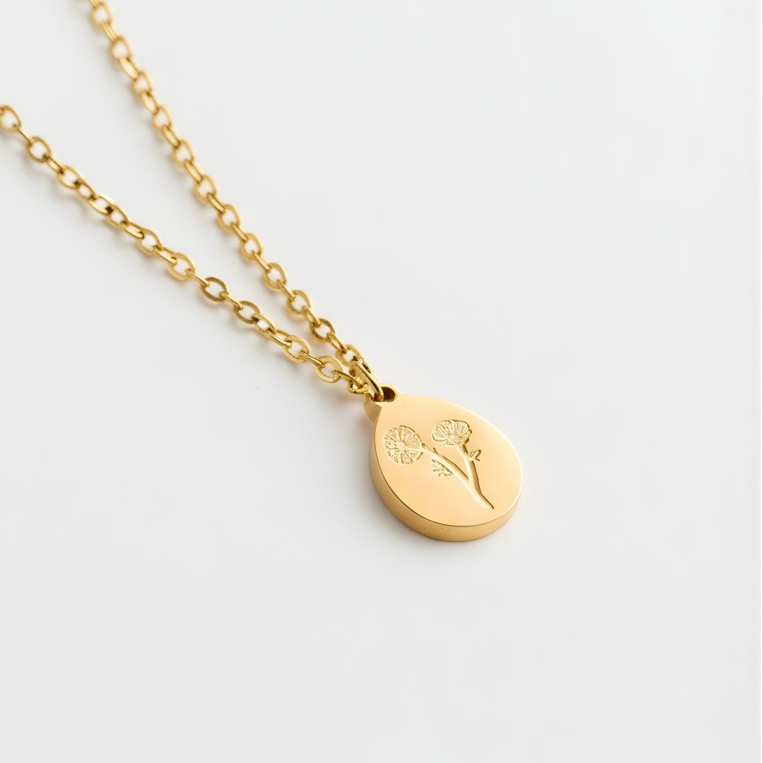 Minimalist gold pendant necklace Perth Australia House of Hide elegant jewellery piece
