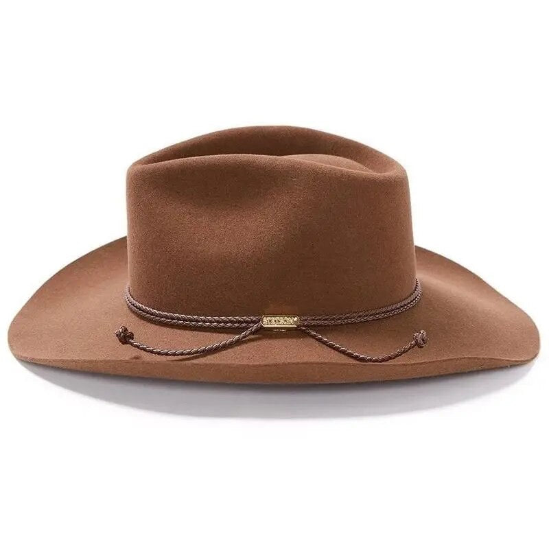 Elegant wool fedora for men and women, perfect for outdoor sun protection