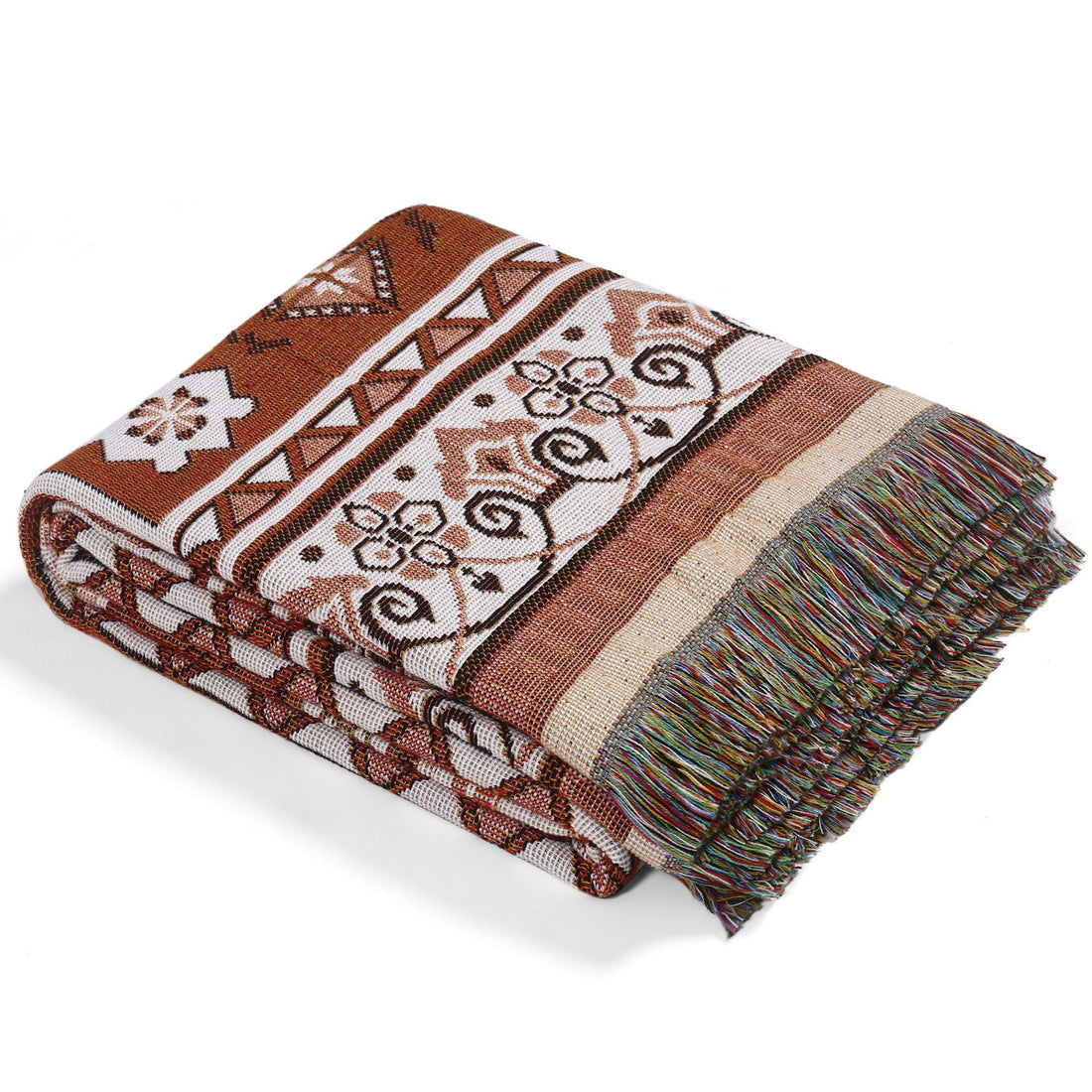 Folded blanket Add a touch of bohemian flair to your home with our CADOCO BOHO Throw