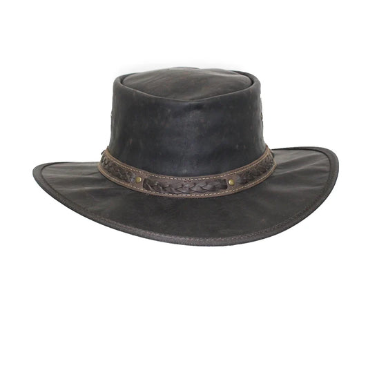 Top-down view of the Cooper Crossing headband on the Squashy Crackle Kangaroo hat.