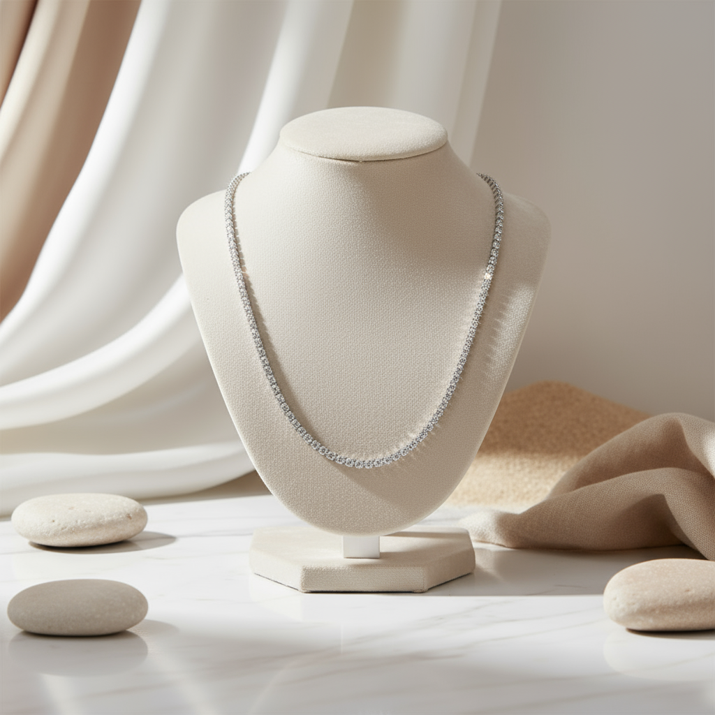 House of Hide Aurora Reef Glam Necklace polished silver coastal luxury jewellery Australia