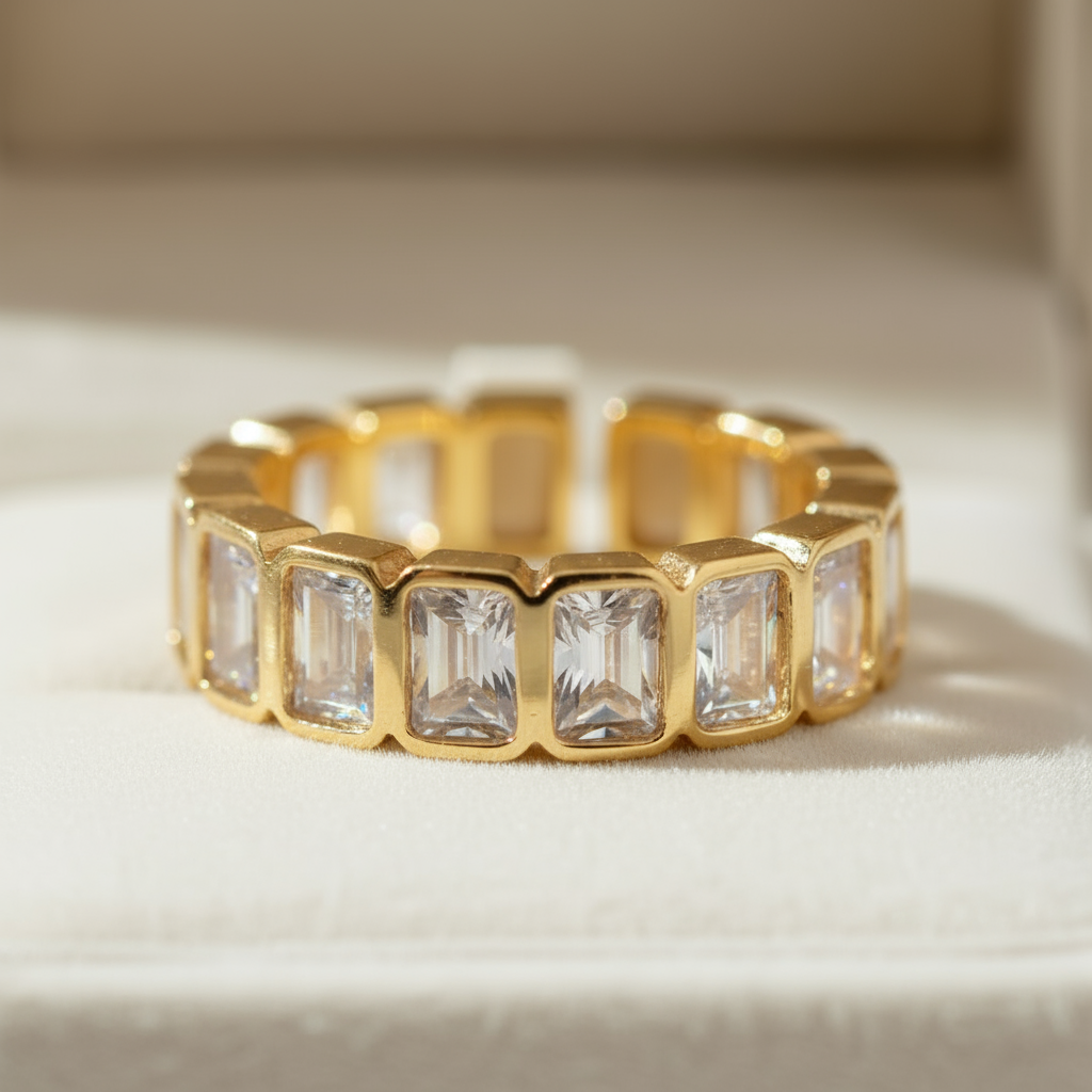 Caribbean Prism Ring Perth Australia gold multicolour zircon fashion ring celebrating light and individuality