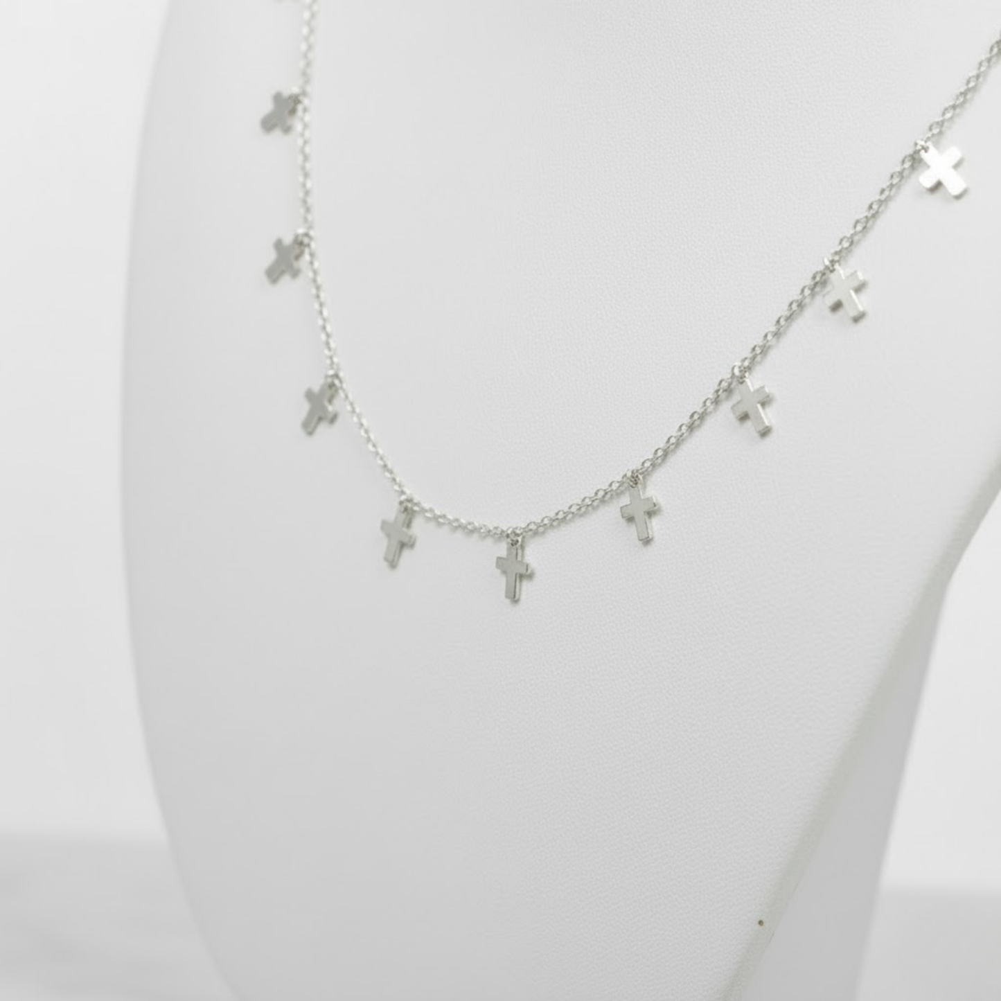 Coastal Faith Cross Charm Necklace