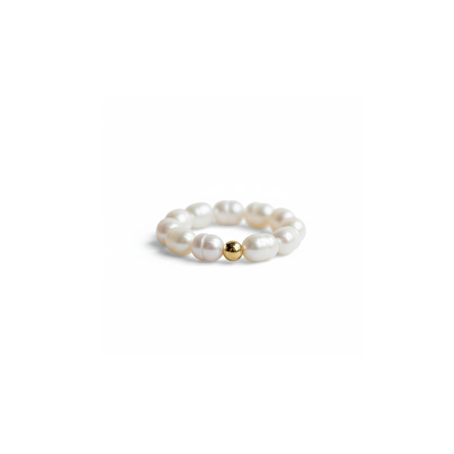 Coastal Glow Pearl Ring Perth Australia hypoallergenic gold and pearl ring perfect for weddings or everyday wear