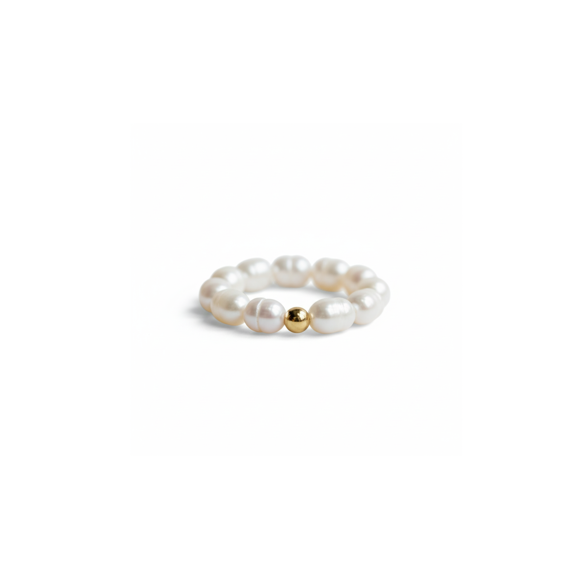 Coastal Glow Pearl Ring Perth Australia hypoallergenic gold and pearl ring perfect for weddings or everyday wear
