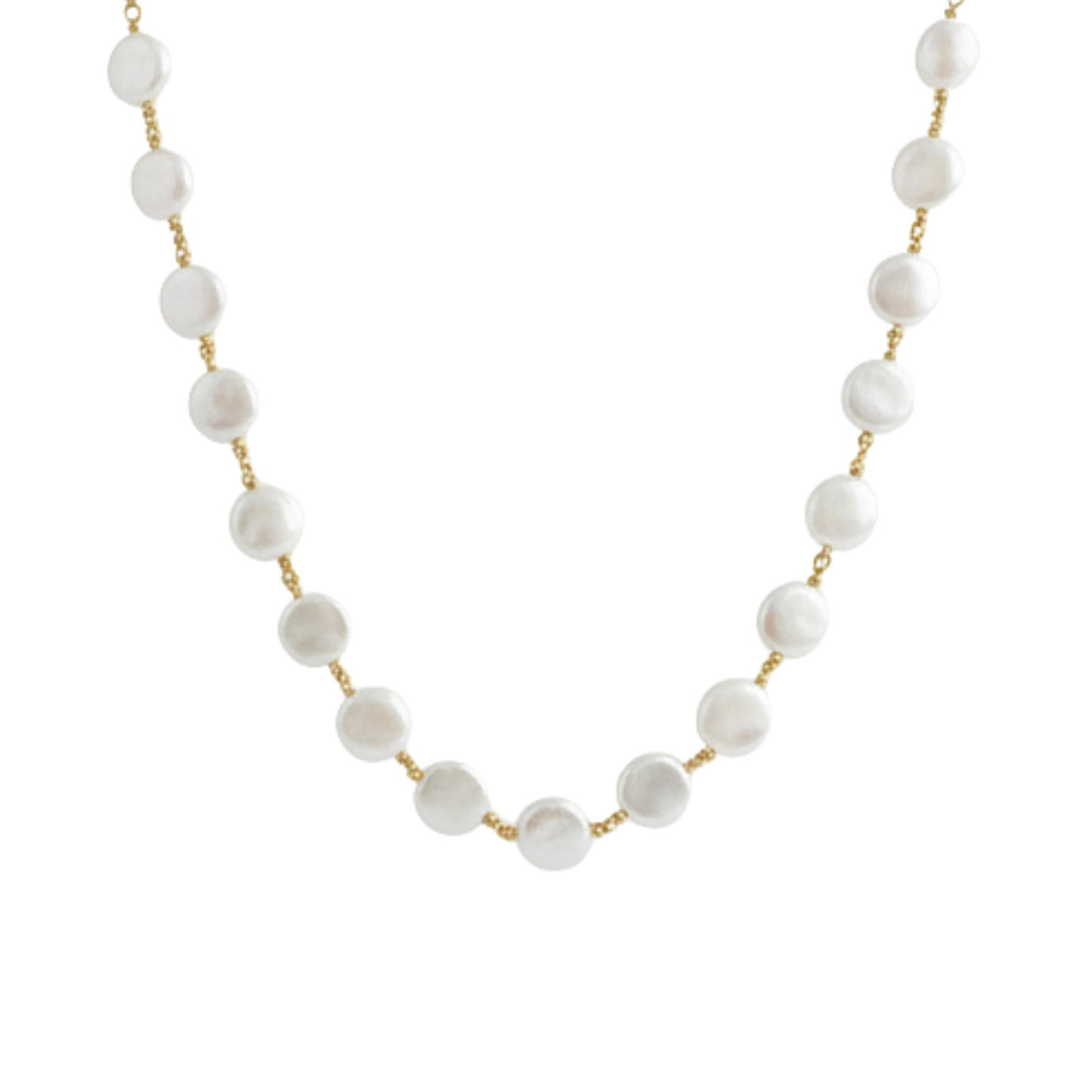 Coral Tide Pearl Necklace Perth Australia House of Hide gold necklace with coral-inspired pearl pendants
