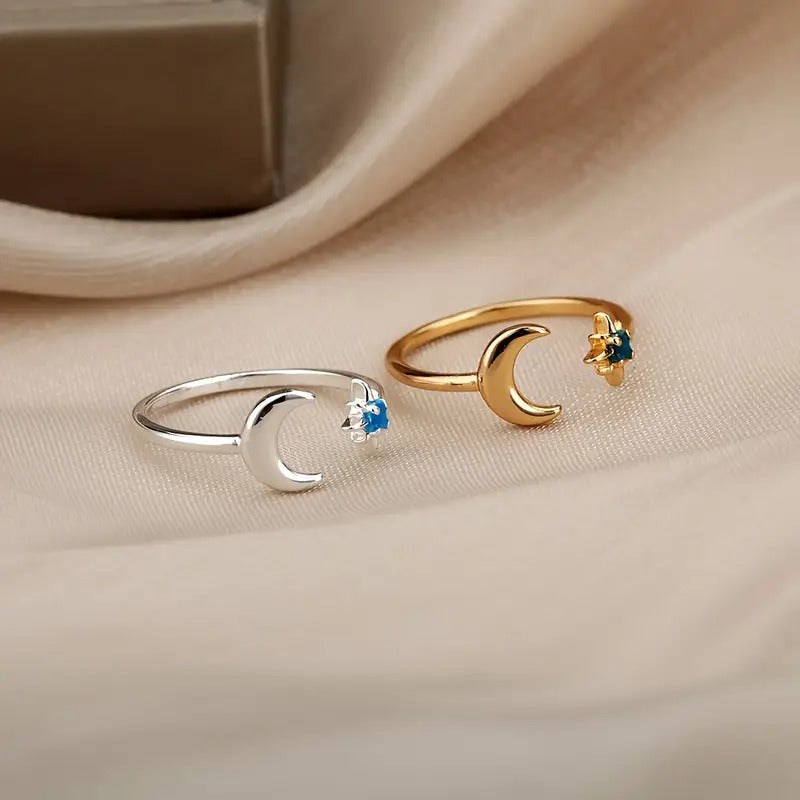 Coral Moon Ring