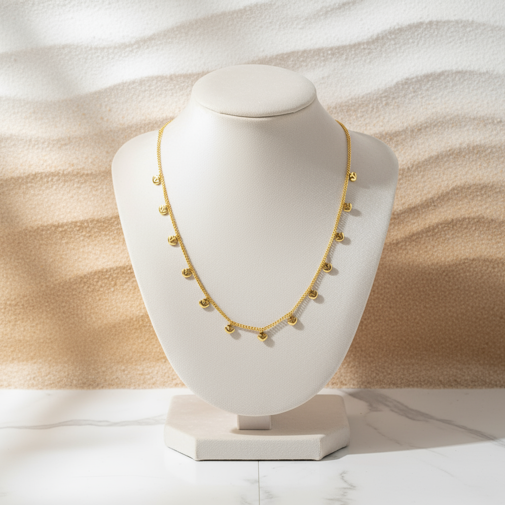 Golden Anchor Necklace Perth Australia House of Hide timeless coastal jewellery reflecting Australian summer spirit