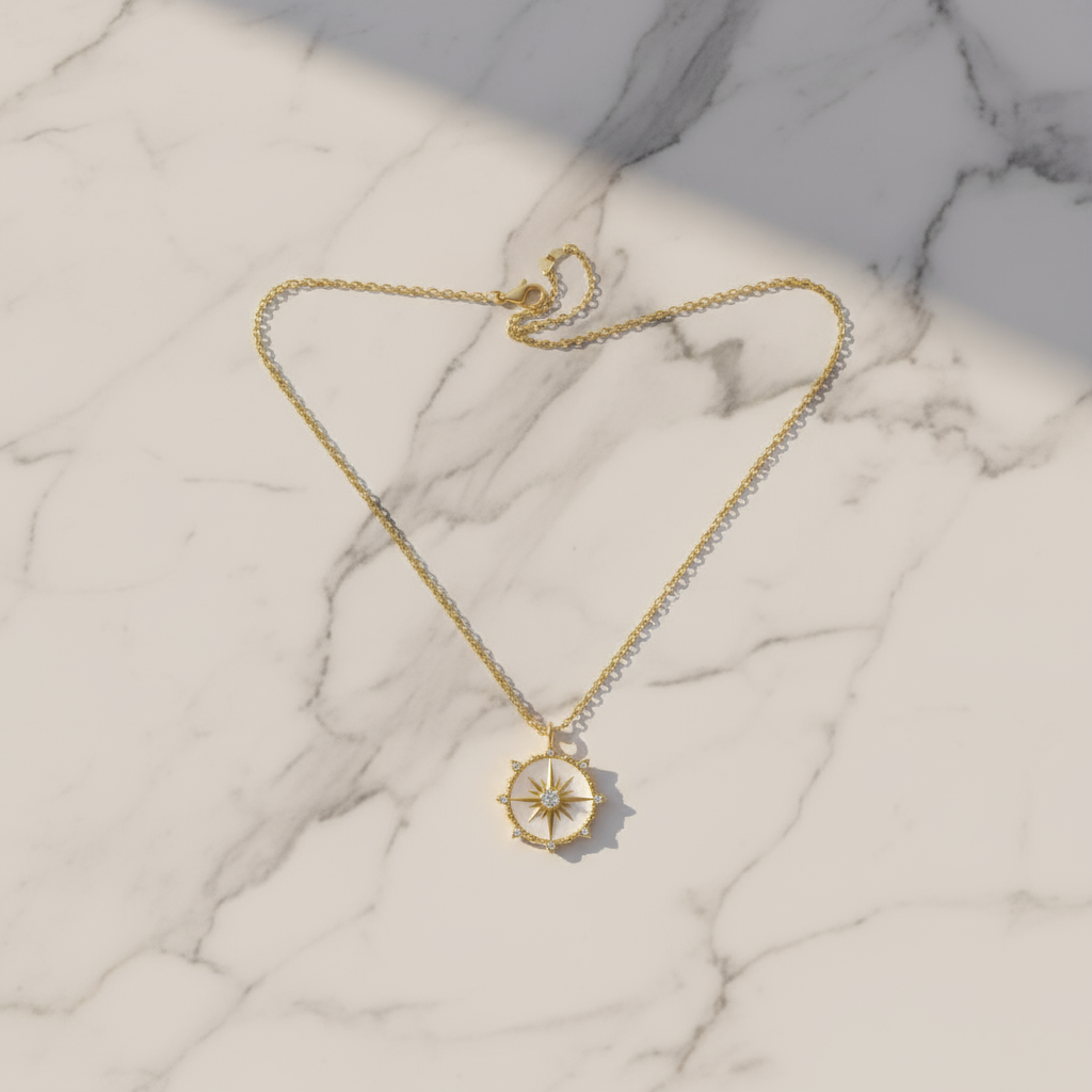 Luxury Golden Horizon Necklace Perth Australia House of Hide jewellery representing confidence and new beginnings