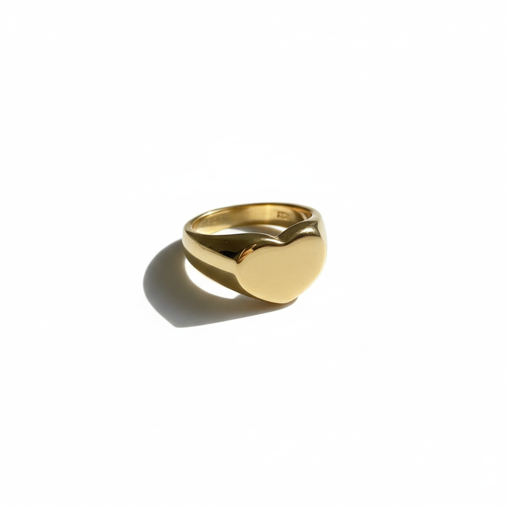 Golden Serenade Heart Ring Perth Australia waterproof hypoallergenic gold ring for weddings and special occasions