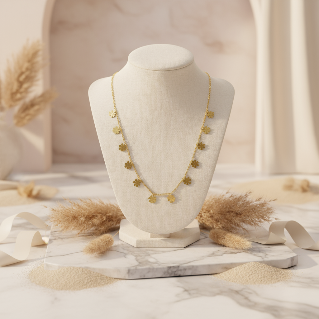 Golden Solstice Necklace Perth Australia House of Hide radiant gold jewellery inspired by the Australian sun