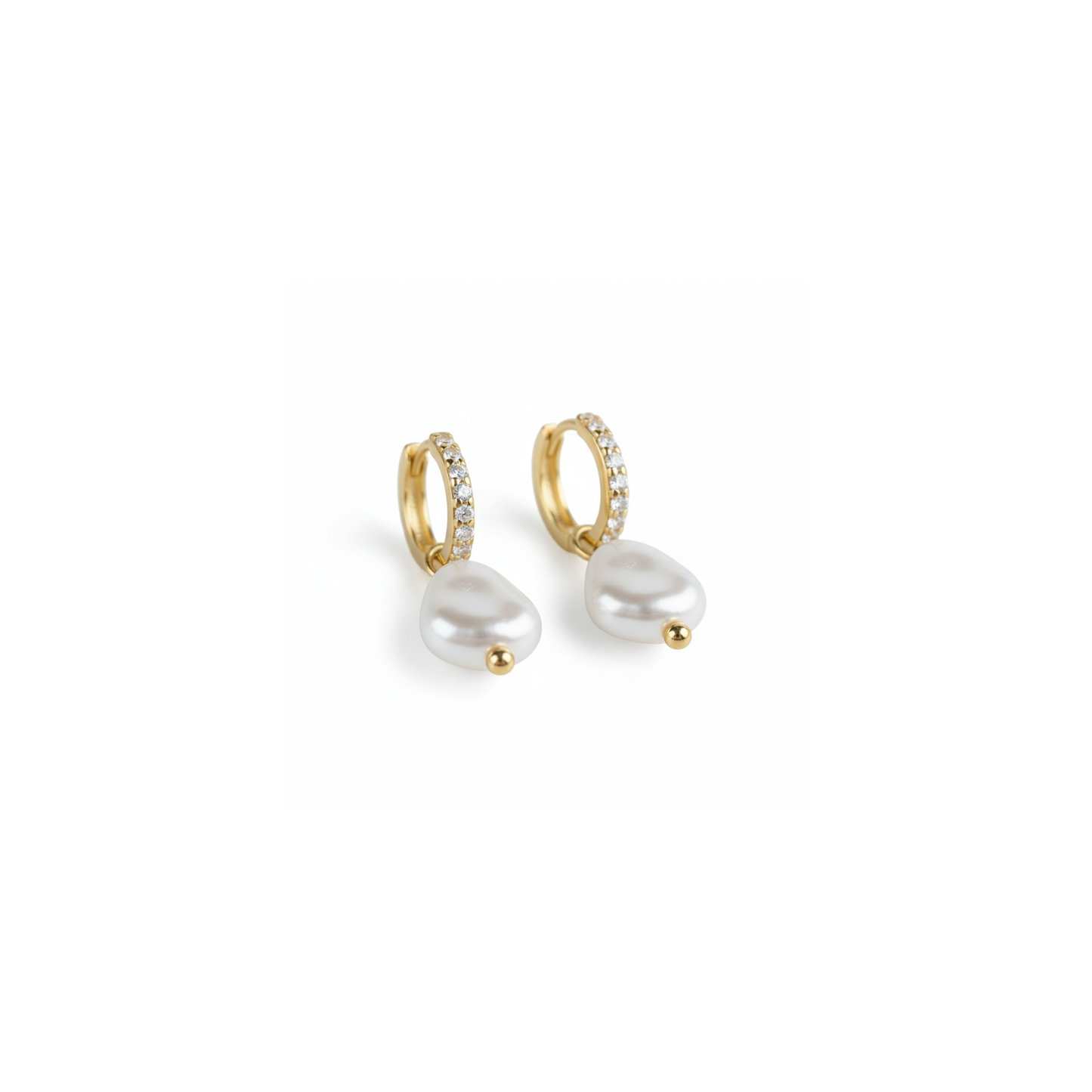 Golden Summer Tide Pearl Hoop Earrings Perth Australia Houseofhide – radiant gold hoops with pearl drops