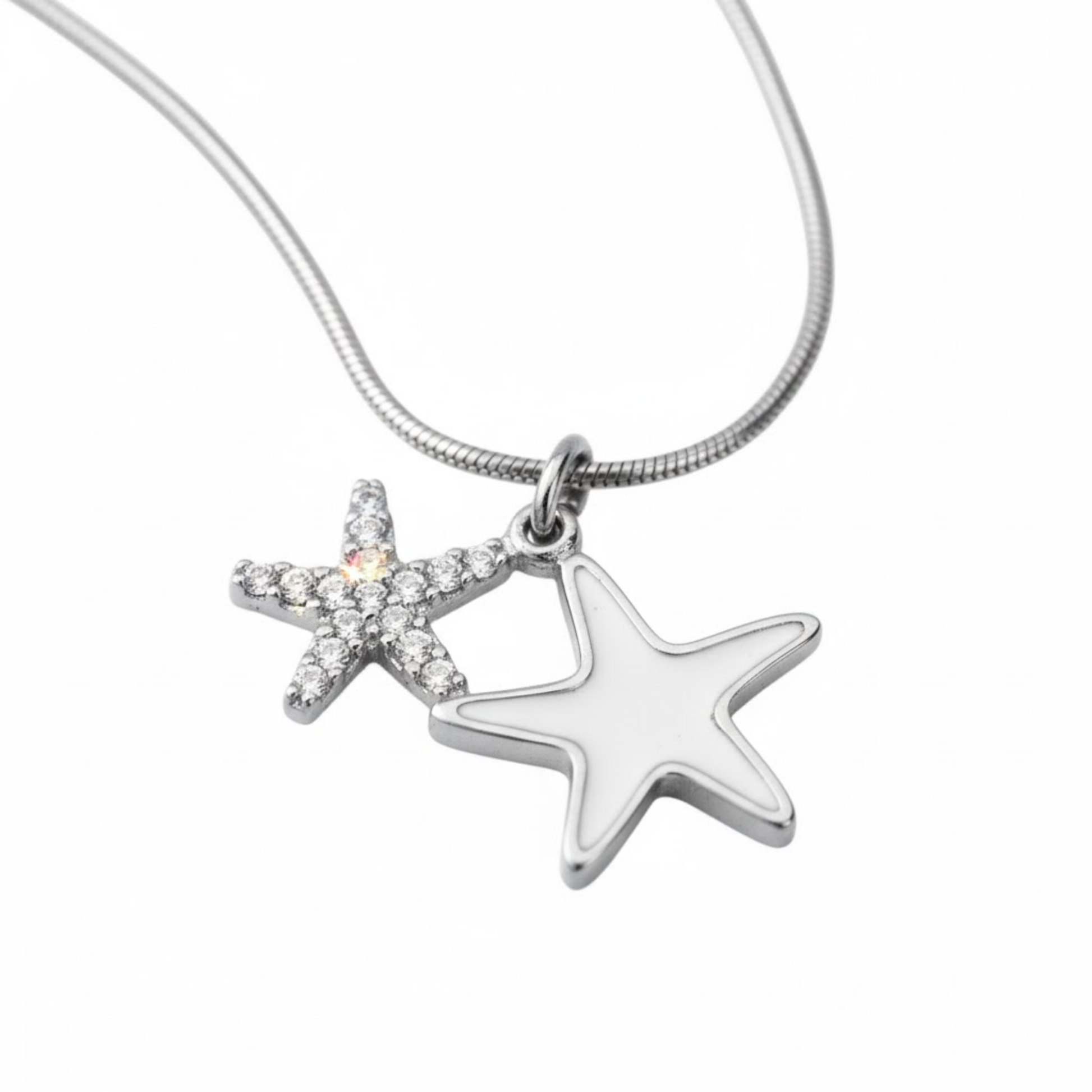 Ocean Starfish Necklace Perth Australia Houseofhide with gold starfish pendant.