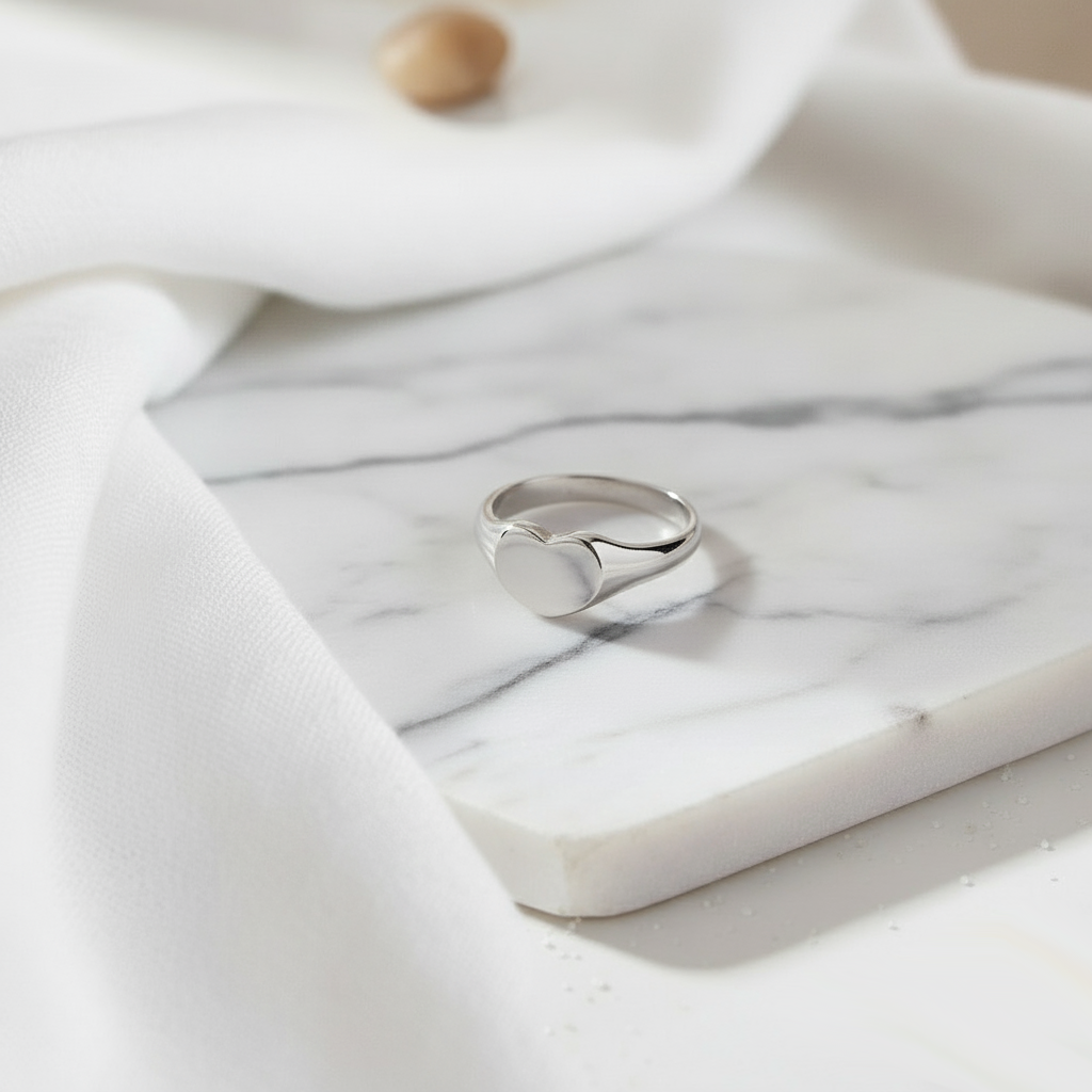 House of Hide Paradise Heart Ring elegant silver heart band for weddings gifts or daily wear