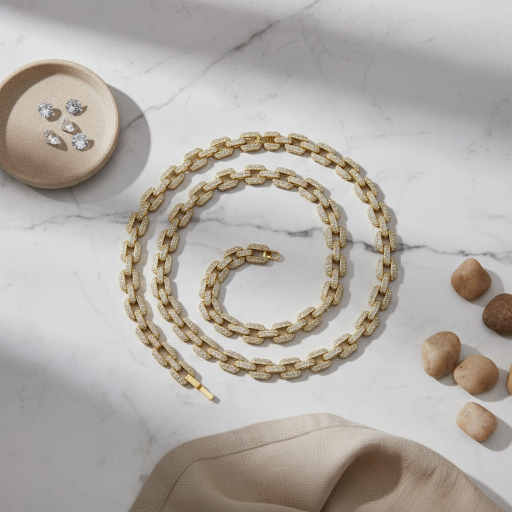 Elegant gold chain necklace Perth Australia House of Hide luxury jewellery piece