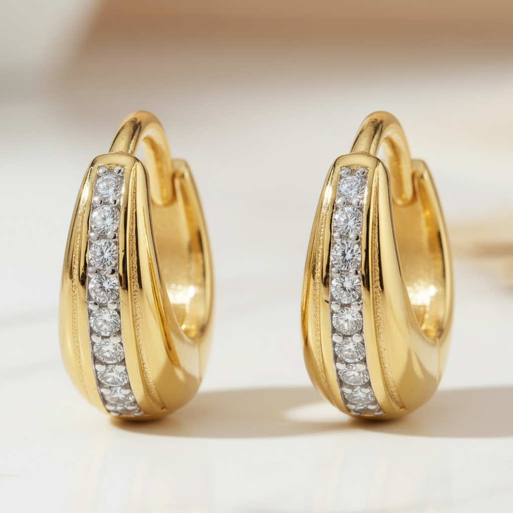 House of Hide Perth Australia Serenity Tropical Earrings timeless gold design