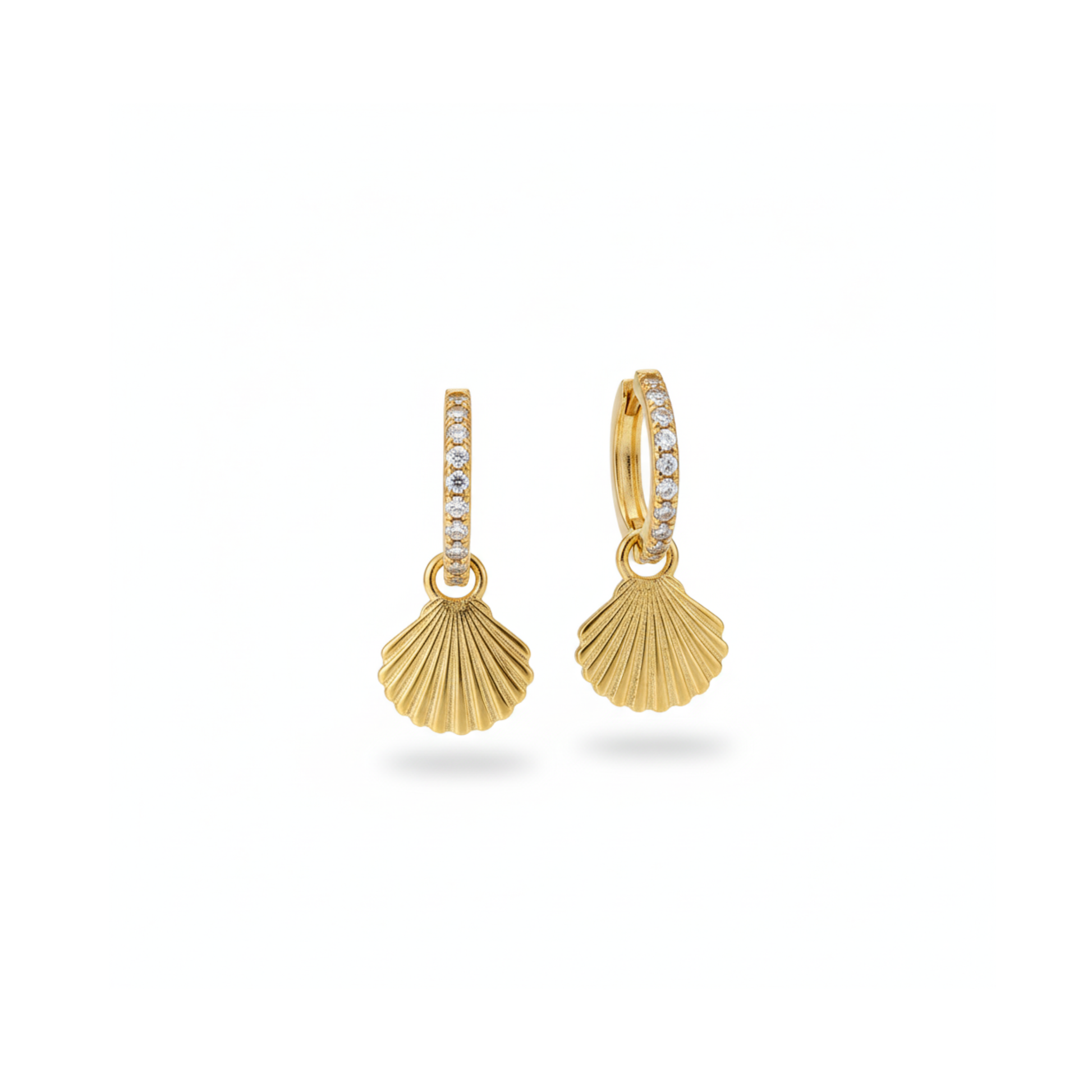 Solara Shell Hoop Earrings Perth Australia House of Hide radiant gold hoops capturing coastal-inspired sophistication