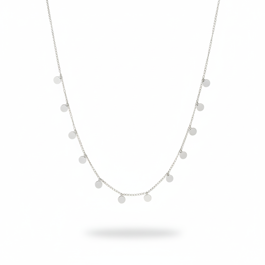 Stainless steel Summer Orbit Necklace Perth Australia House of Hide contemporary coastal-inspired silver jewellery