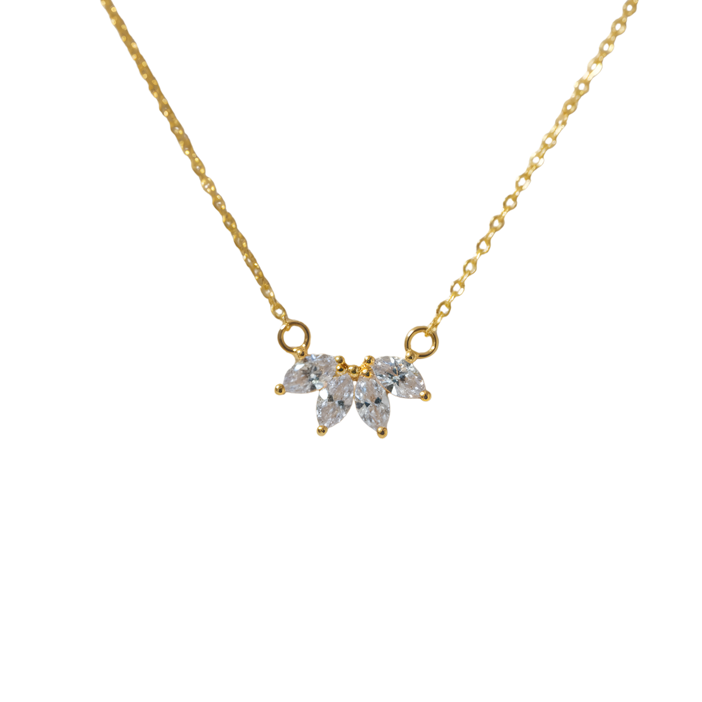 Sunlit Eden Necklace Perth Australia Houseofhide – layered gold necklace with rhinestone details