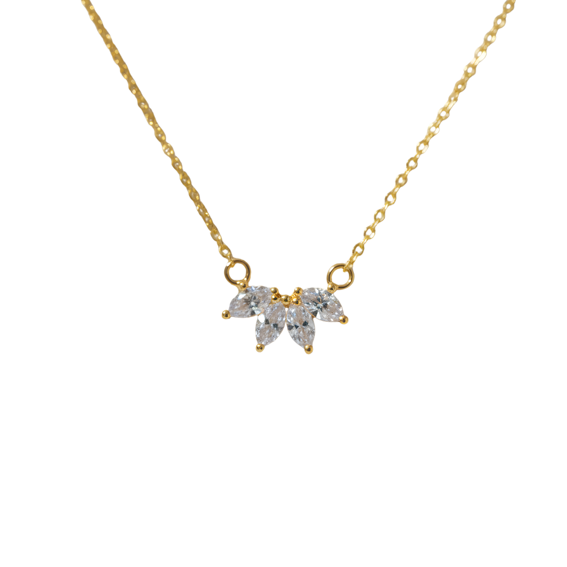 Sunlit Eden Necklace Perth Australia Houseofhide – layered gold necklace with rhinestone details