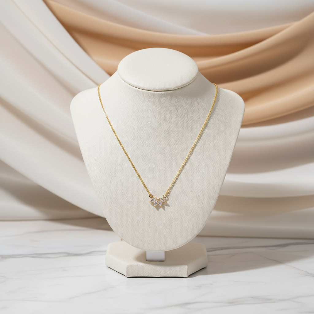 Lightweight gold layered necklace – Sunlit Eden fashion jewellery for women Australia