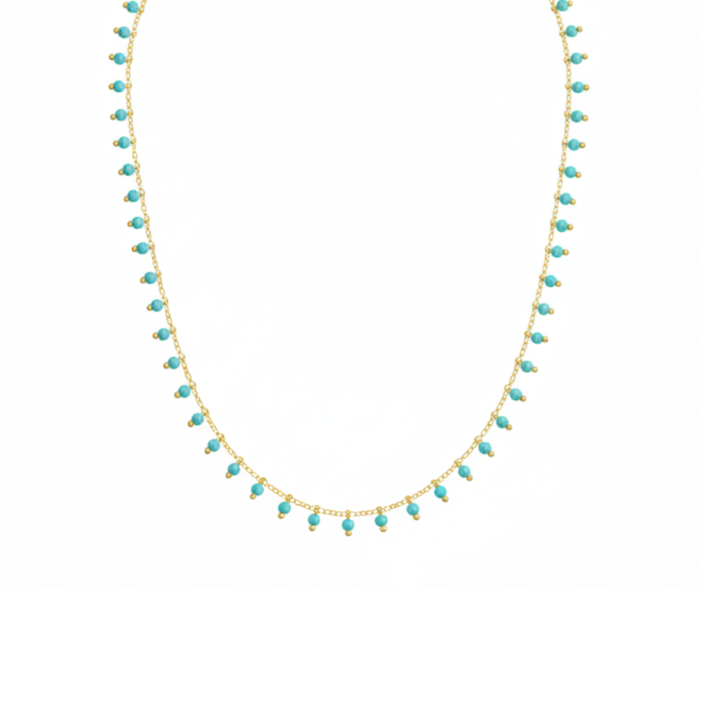 Lightweight gold statement necklace – Sunset Samba jewellery for coastal and evening style