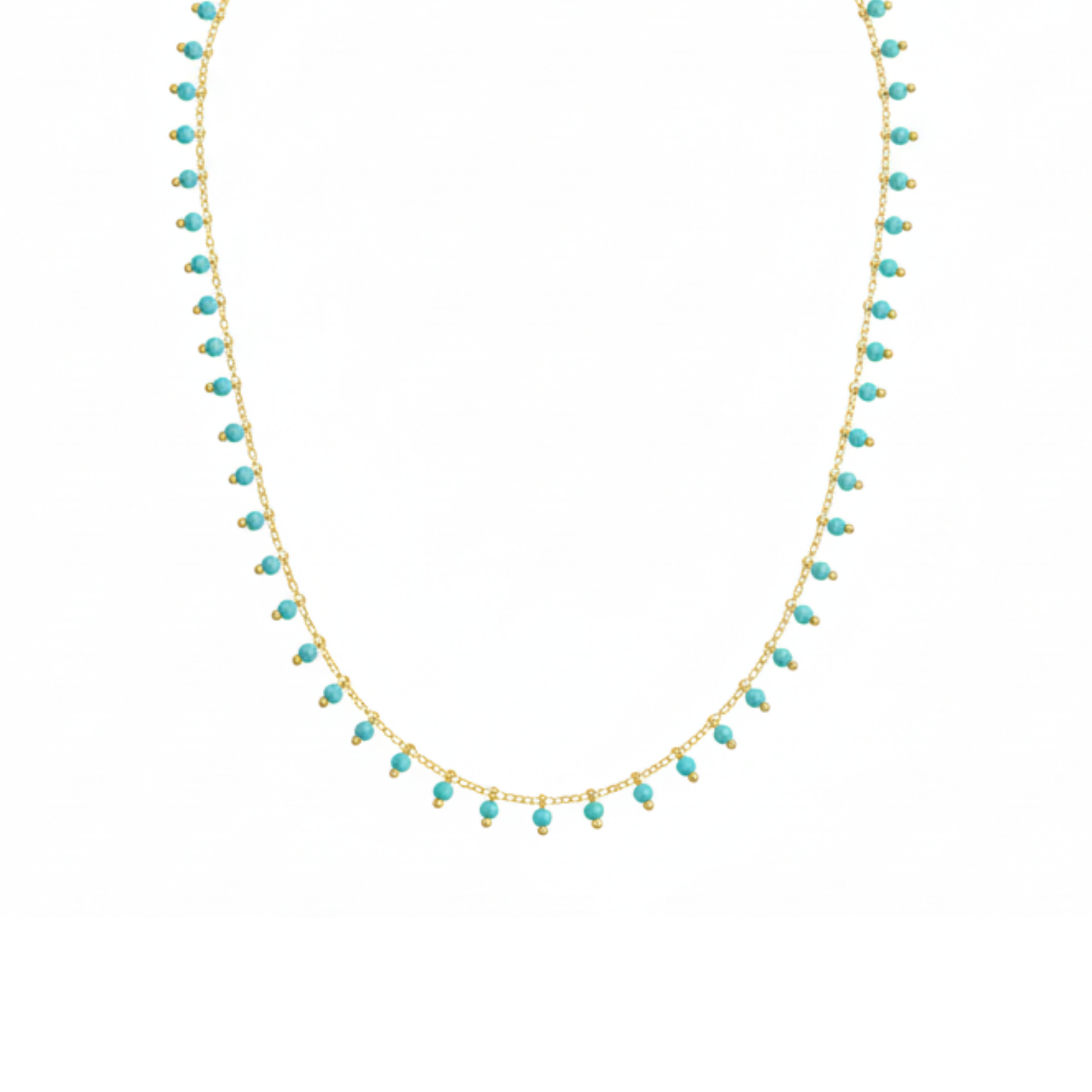 Lightweight gold statement necklace – Sunset Samba jewellery for coastal and evening style