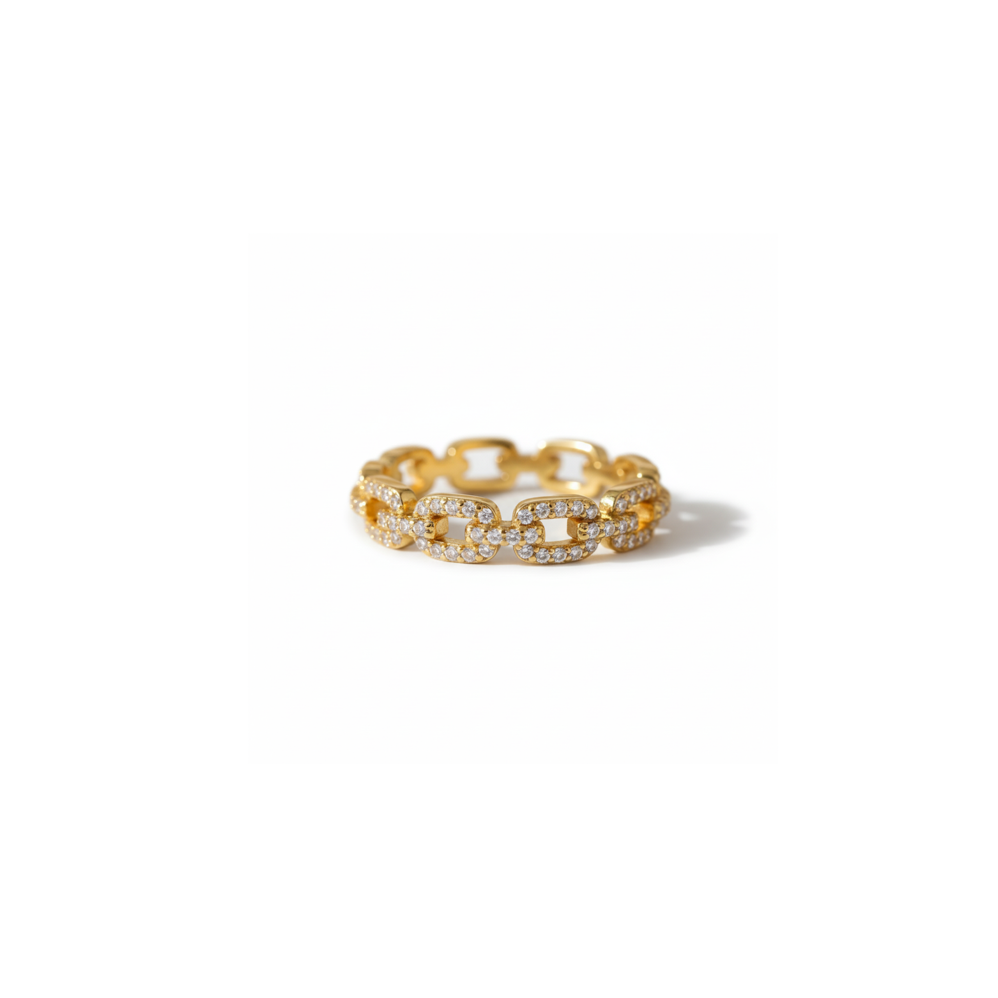 Golden Vintage Glow Chain Ring – timeless statement ring Perth Houseofhide